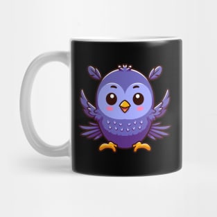 Blueberry Bliss: Whimsical Flight of the Blueberry Bird Mug